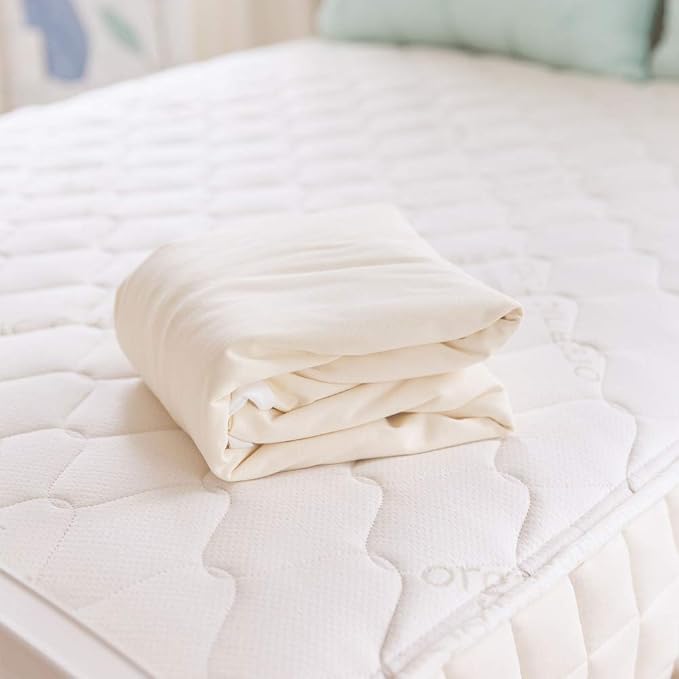 Naturepedic Organic Waterproof Mattress Protector Pad, Fitted Stretch Knit - Image 4