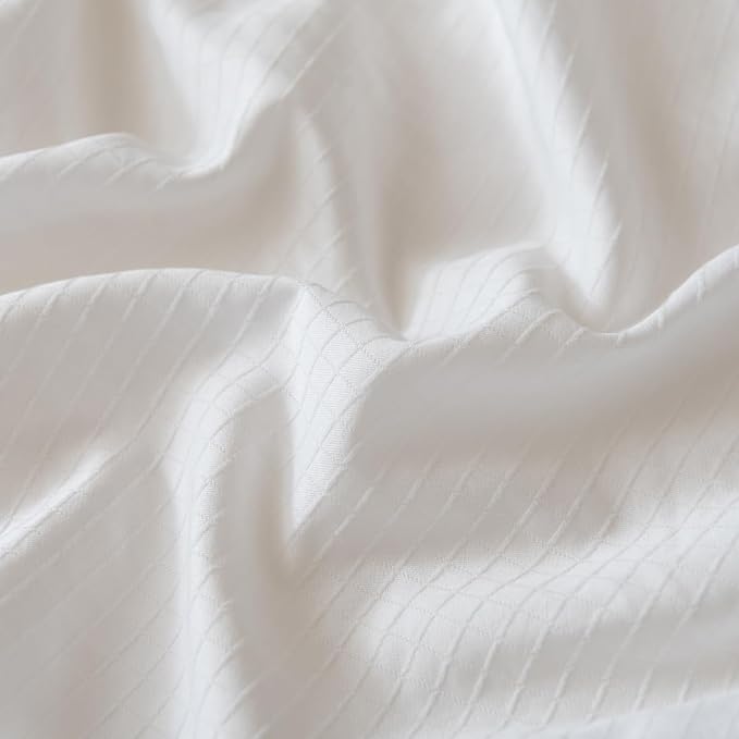 Queen Bed Skirt, Grid Plaid Soft Quadruple Pleated Ruffle Bed Skirt, Tailored - Image 8