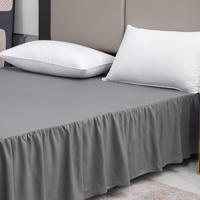 TSUTOMI Bed Skirt Twin Size Ruffled Bed Skirt - Image 5