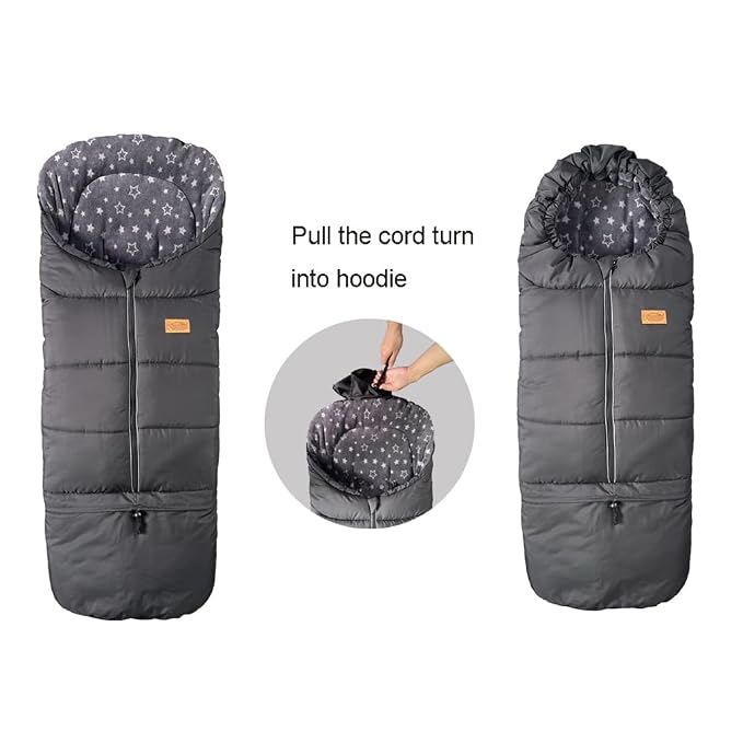 0-5T Length Ajustable Waterproof Stroller Winter Cover - Image 7