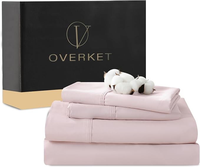 100% Egyptian Cotton Sheets Cal King Sheet Set 4PCS 1000 Thread Count Sateen by overket