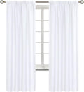 BGment Rod Pocket White Curtains by BGment