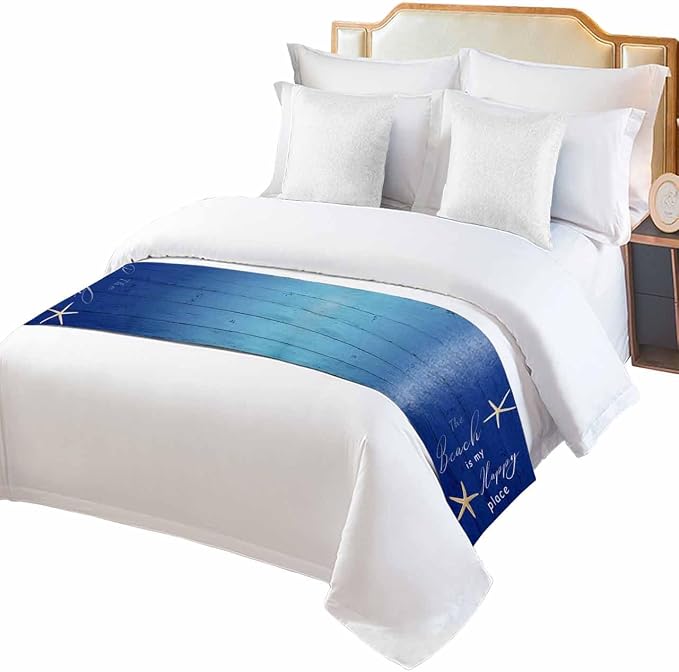 Happy Beach Place Marine Starfish Bed Runner - Image 2