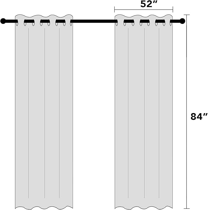 PrinceDeco 100% Blackout Linen Curtains - Image 7