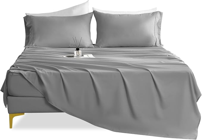 Twin Sheet Set - 3 Piece Silky Ultra Soft Breathable Bed Sheet Set, Hotel by COZYSMILE