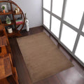 Rugsotic Carpets Hand Knotted Gabbeh Wool 9'x12' Area Rug Solid Camel L00111 by GetMyRugsLLC