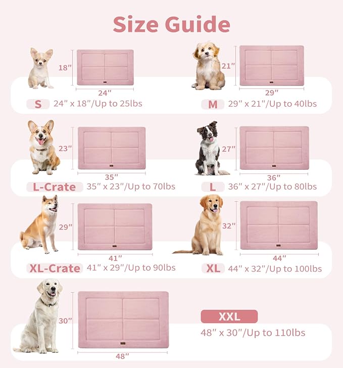 Made4Pets Dog Crate Pad Bed for Small Dogs, Washable & Reversible, Anti-Slip - Image 5