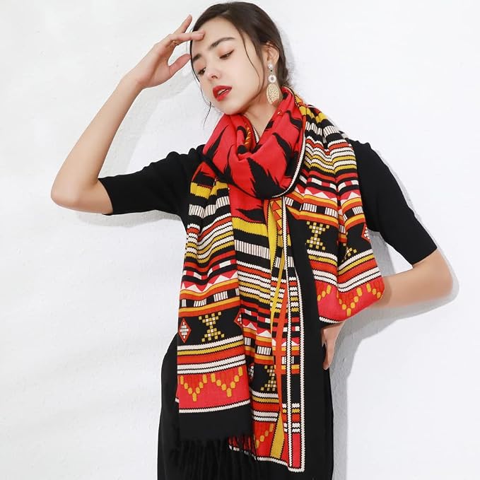 DANA XU 100% Merino Wool Pashmina Shawl - Image 9