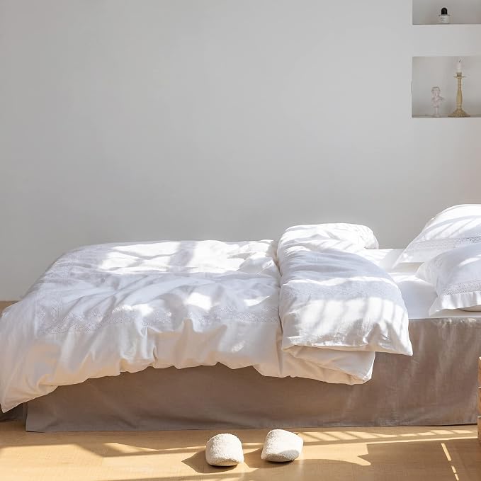BISELINA French Linen Bed Skirt - Image 8