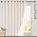 PrinceDeco Linen Blackout Curtains 108 Inch Blackout Curtains 100% Black Out by PrinceDeco