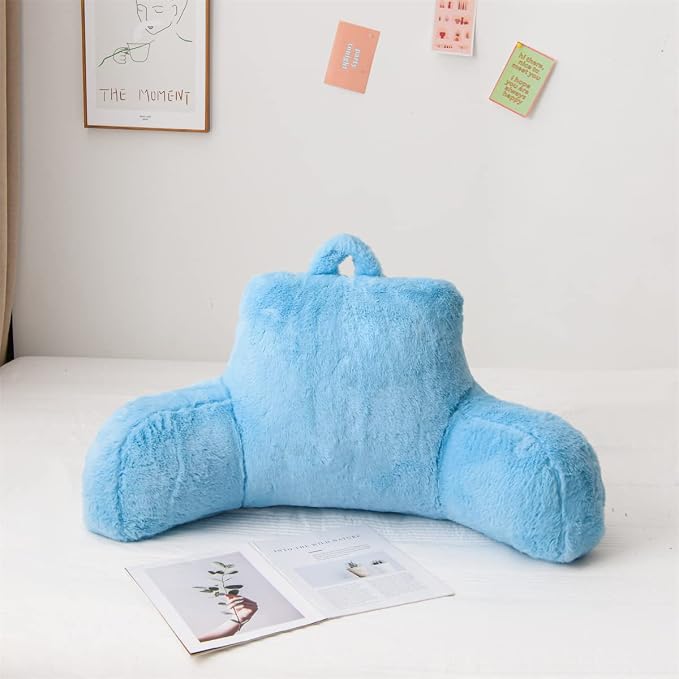 Holawakaka Reading Pillow for Sitting up in Bed Sofa Kids Teens, Backrest Pillow - Image 2