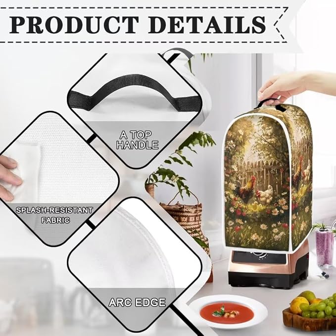 Chicken Blender Dust Cover, Anti Fingerprint Polyester Stand Mixer or Coffee - Image 4