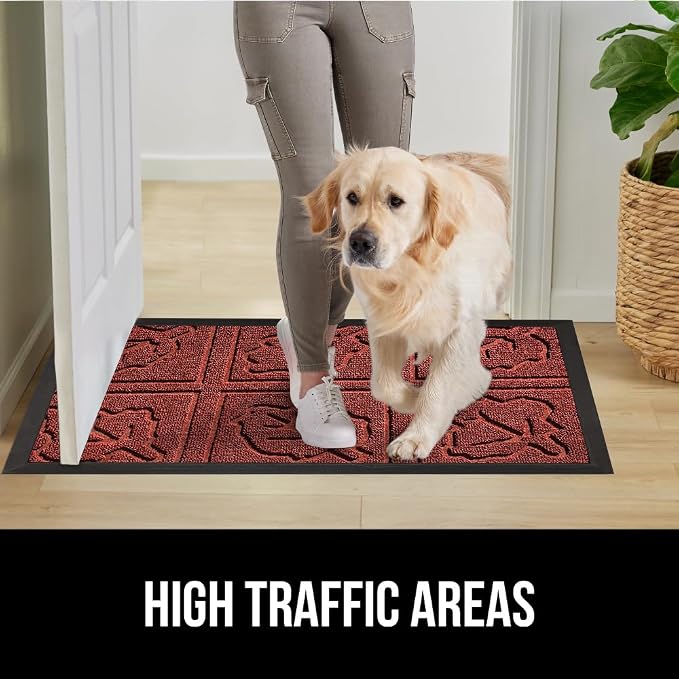 GORILLA GRIP 100% Waterproof All-Season WeatherMax Doormat 35x23, US Designed - Image 6