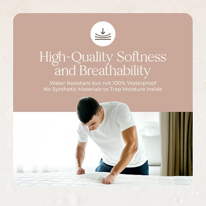 100% Cotton Organic Mattress Pad - Image 7