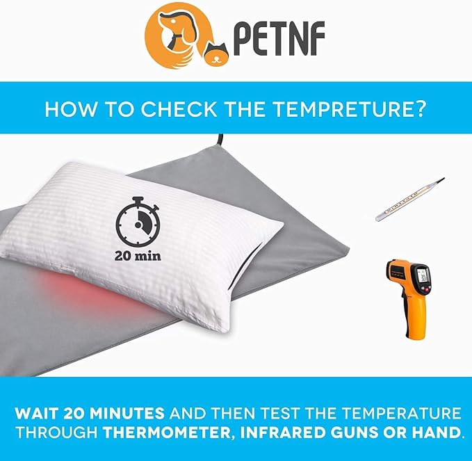 PETNF Pet Heating Pad Temperature Adjustment Anti-bite Puppy Heating - Image 7