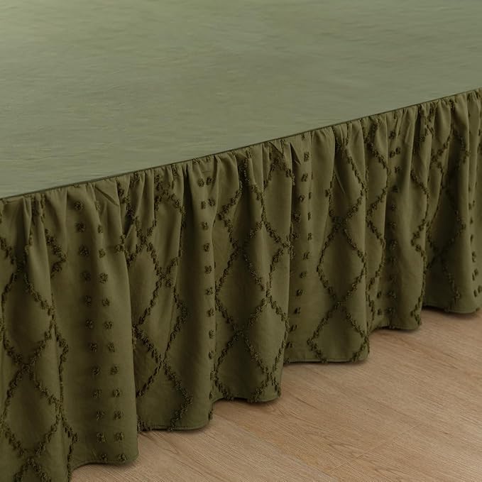 Bed Skirt King Size Ruffled Bed Skirt - Image 6