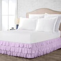 Multi-Ruffle Bed Skirt, Soft Multi Elastic Dust Ruffles by Unknown