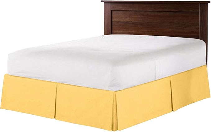 Bed Skirt - 100% Cotton 800 Thread Count Box Pleated Bed Skirt - Luxury Pleated - Image 3
