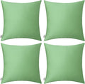 Thmyo 4-Pack 100% Cotton Comfortable Solid Decorative Throw Pillow Case by Thmyo