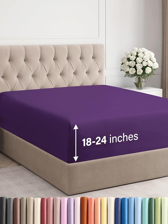 Extra Deep Cal King Fitted Sheet by CGKUnlimited