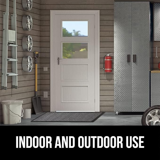 GORILLA GRIP 100% Waterproof All-Season WeatherMax Doormat, Durable Natural - Image 9