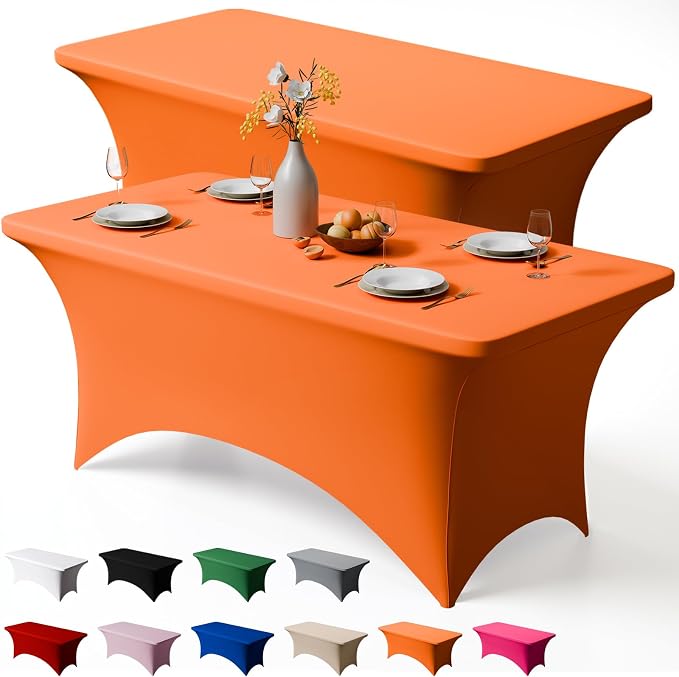 Trlyc 2 Pack 6FT Spandex Table Cloth by TRLYC
