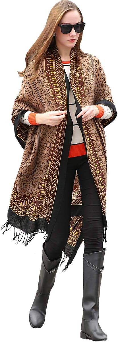 DANA XU 100% Merino Wool Pashmina Shawl by DANAXU