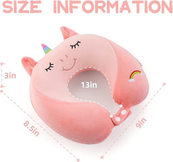 Niuniu Daddy Unicorn Kids Travel Pillows - Image 3