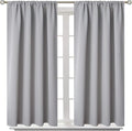 BGment Light Grey Blackout Curtains 48 Inch Length by BGment
