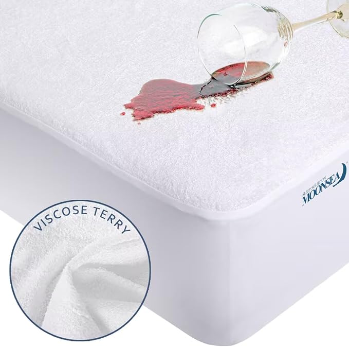 King Size Mattress Protector Waterproof, Smooth Top Mattress Protector - Image 4