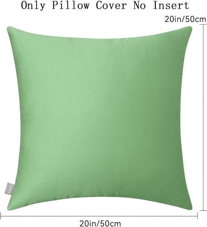Thmyo 4-Pack 100% Cotton Comfortable Solid Decorative Throw Pillow Case - Image 5