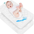 Cradle Bassinet Mattress Pad Cover, 2 Pack, by Bilobanbabybedding