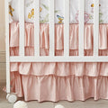 Brandream Blush Pink Shabby Chic Girl Ruffled Crib Bed Skirt Dust Ruffle Triple by Brandream