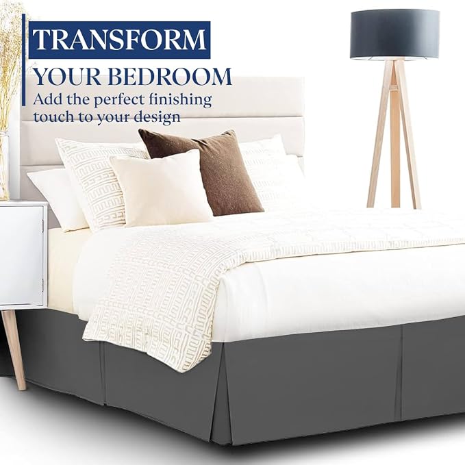 SKY BEDDINGS Luxury Pleated Twin Bed Skirt - Image 2