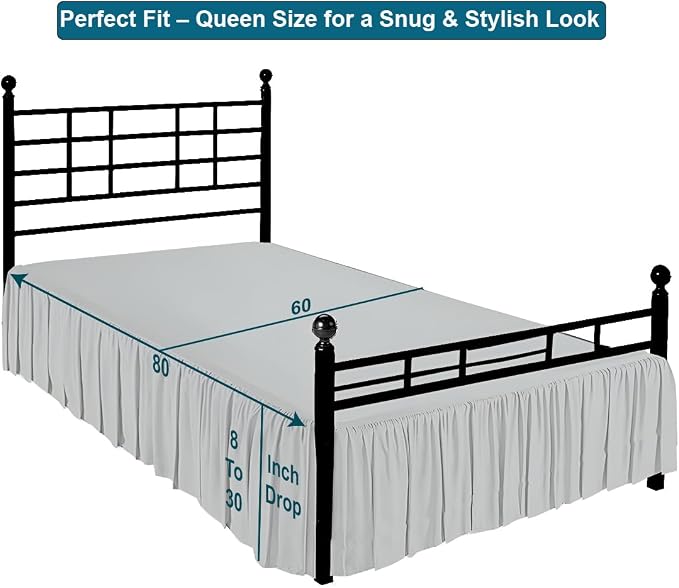 Shreem Linen Ruffled Bed Skirt - Image 5