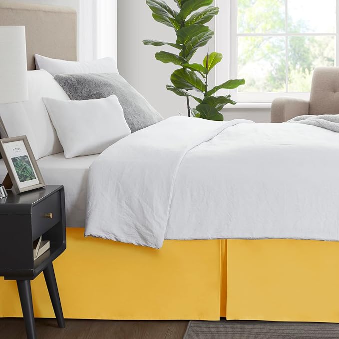 Nestl Yellow Twin Bed Skirt - Image 3