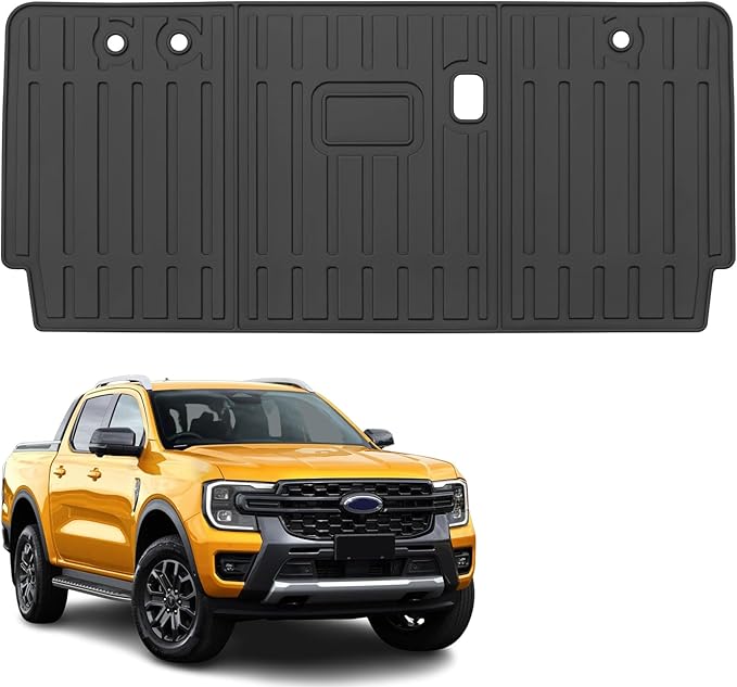 Custom for 2019-2025 Ford Ranger Rear Seat Backrest Mats All Weather TPE - Image 3