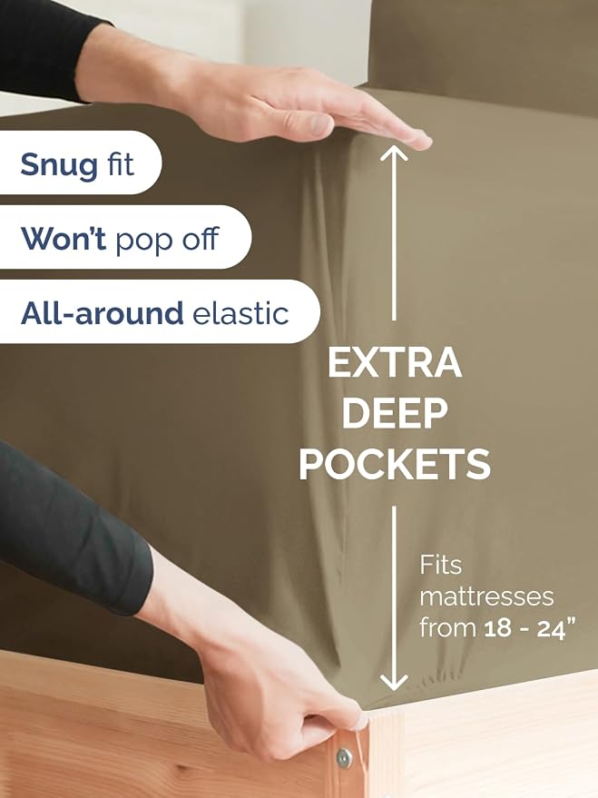 Extra Deep Pocket Cal King Sheets - Image 3