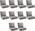 Outdoor Cushion Set for Furniture Patio Furniture, UV Resistant, Water Resistant by PLANNTONNEO