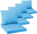 Outdoor Seat Cushion Set 19 x 19 In, Water-Resistant & Fade-Resistan, Patio by Unknown