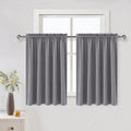 DWCN Grey Blackout Curtains for Half Window, Thermal Insulated Energy Saving by DWCN