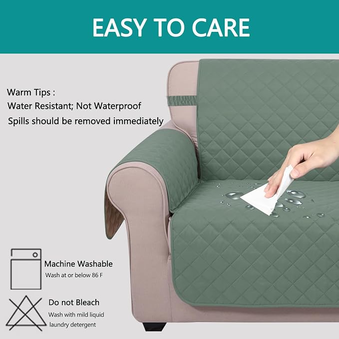 U-NICE HOME Reversible Sofa Cover Couch Cover - Image 5