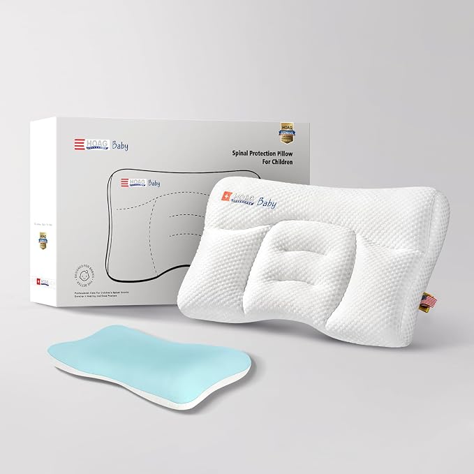 Toddler Pillow with Pillowcase, Breathable & Cozy Machine Washable Kids Pillow by Unknown