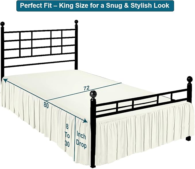 Shreem Linen Ruffled Bed Skirt - Image 5