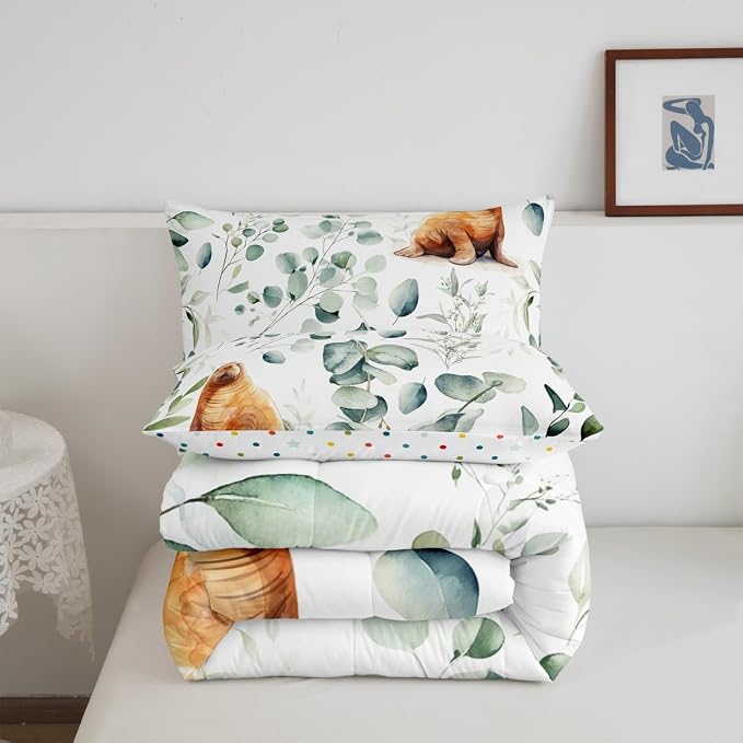 Erosebridal Cartoon Seal King Comforter Set Toddler Ocean Wildlife Bedding Set - Image 6