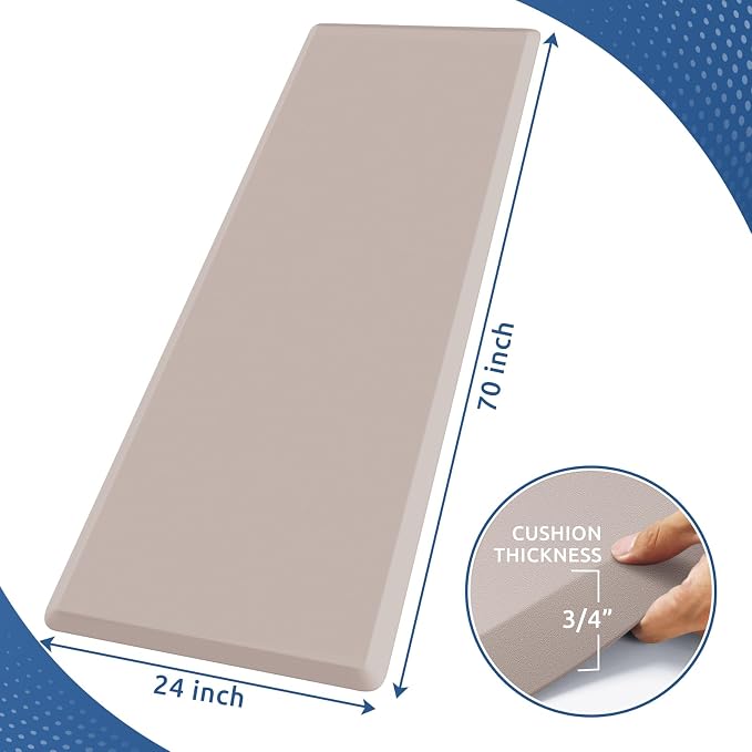 KitchenClouds Kitchen Mat Cushioned Anti Fatigue Rug 20"x39" Waterproof - Image 2