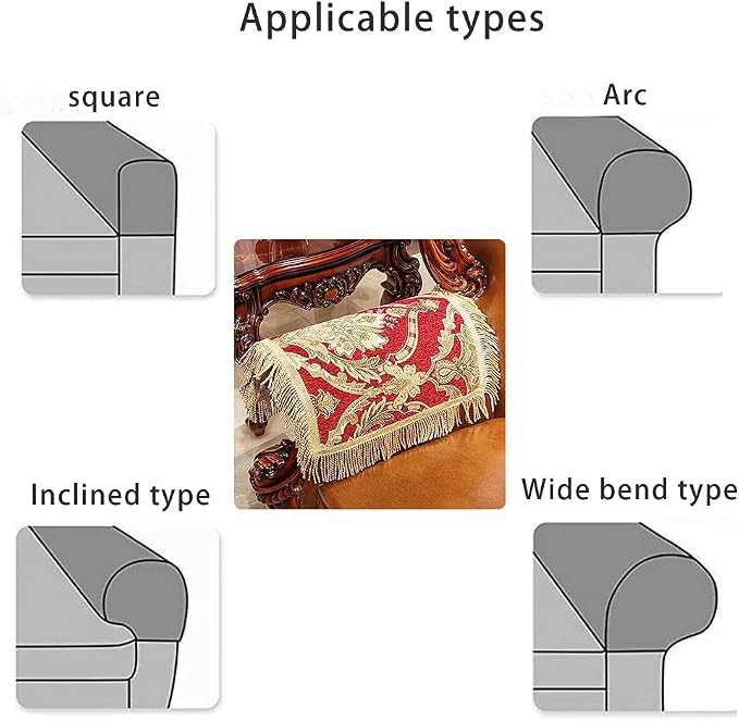 LUFEIJIASHI Luxury armrest Couch arm Covers - Image 3