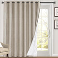 PrinceDeco 100% Blackout Curtains Linen Blackout Curtains 108 Inches Long Room by PrinceDeco