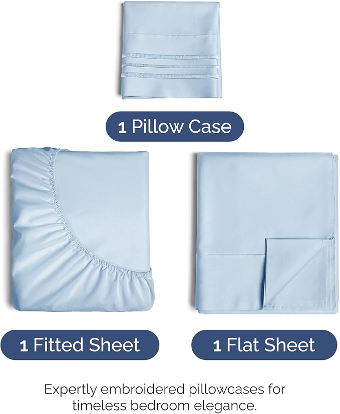 Twin XL Size 3 Piece Sheet Set - Image 2