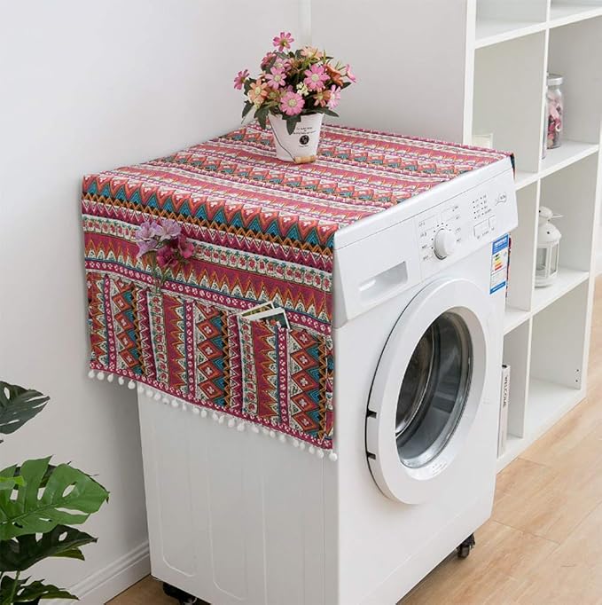 AKOAK 1 Pack 55 x 130cm /22 "x 51" Geometric Washing Machine Refrigerator Dust by Unknown